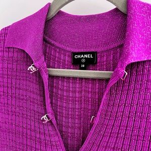 Authentic Chanel Dress - Size 38/M - Sparkly Fuchsia